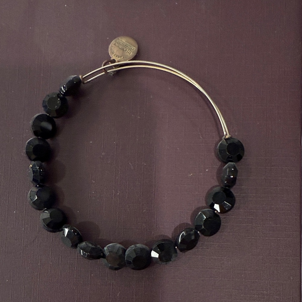 Alex and Ani Black Beaded Bracelet